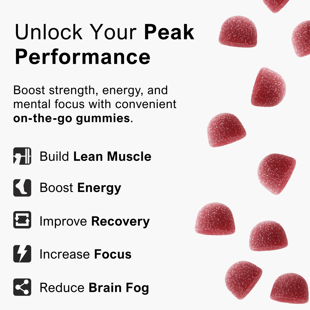 BRAVA Creatine Monohydrate Gummies - Blue Raspberry - 150 Count (30 Servings)